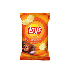Snack khoai tây Lay's vị sườn nướng BBQ Brazil gói 32g