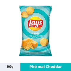 Snack khoai tây Lay's Wavy vị phô mai Cheddar gói 90g