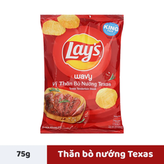 Snack khoai tây Lay's Max vị thăn bò Texas gói 90g