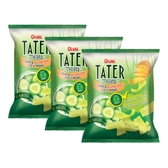 Snack khoai tây siêu mỏng Oishi vị dưa leo gói 68g