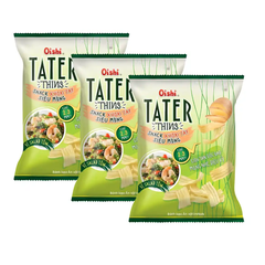 Snack khoai tây siêu mỏng Oishi vị salad tôm gói 68g