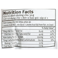 Snack Poca vị gà quay da giòn gói 30g