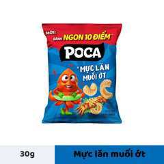 Snack Poca vị mực lăn muối ớt gói 32g