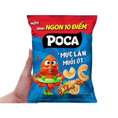 Snack Poca vị mực lăn muối ớt gói 32g