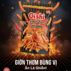 Snack tôm cay nồng Oishi gói 70g