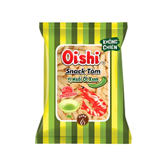 Snack tôm muối ớt xanh Oishi gói 34g