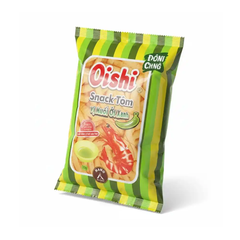 Snack tôm muối ớt xanh Oishi gói 34g