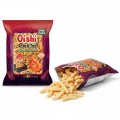 Snack tôm Oishi vị mực nướng muối ớt gói 68g