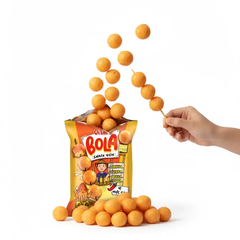 Snack viên Oishi Bola vị mực cay gói 34g