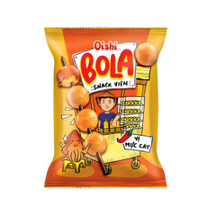 Snack viên Oishi vị mực cay gói 68g