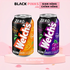 Soda zero Welch's Hàn Quốc vị cam/nho lon 355ml