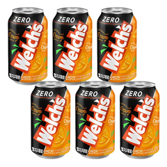 Soda zero Welch's Hàn Quốc vị cam/nho lon 355ml
