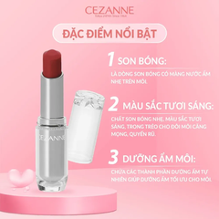 Son bóng dưỡng ẩm Cezanne 3.2g