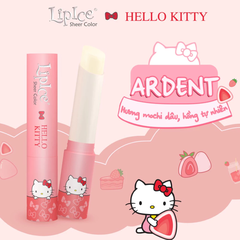 Son dưỡng LipIce Hello Kitty Red hương hoa anh đào, đỏ mọng/Ardent hương mochi dâu, hồng tự nhiên 2.4g
