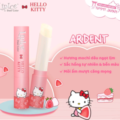 Son dưỡng LipIce Hello Kitty Red hương hoa anh đào, đỏ mọng/Ardent hương mochi dâu, hồng tự nhiên 2.4g
