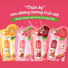 Son dưỡng Lipice trái cây Cherry - Anh đào đỏ tươi /Orange - Cam tươi tắn /Strawberry - Hồng dâu dịu ngọt 4g