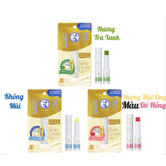 Son dưỡng môi Mentholatum Melty Cream Lip Mật ong /Không màu /Trà xanh 2.4g