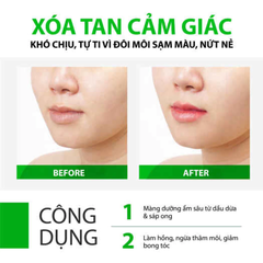 Son dưỡng môi Milaganics gấc dưỡng ẩm/ trà xanh dưỡng ẩm/ dừa dưỡng ẩm/ nha đam không màu, giảm thâm môi 4.5g