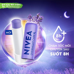 Son dưỡng môi Nivea ban đêm Lavender cấp ẩm phục hồi 4.8 g