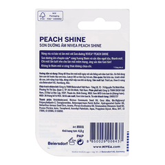 Son dưỡng môi Nivea chuyên sâu / hương đào /hương dâu 4.8g