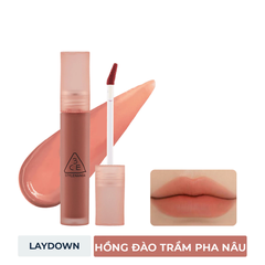 Son kem lì 3CE Casual Affair - Hoa hồng khô/Play Off - Đỏ cổ điển/Sepia - Đỏ gạch đậm/Laydown - hồng đào trầm 4.6g
