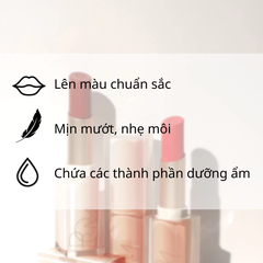Son lì B.O.M 802 My Cherry Red - Đỏ Cherry/808 My Warm Red - Đỏ đất (phiên bản giới hạn) 3.1g