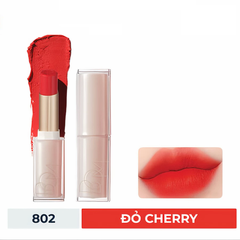 Son lì B.O.M 802 My Cherry Red - Đỏ Cherry/808 My Warm Red - Đỏ đất (phiên bản giới hạn) 3.1g