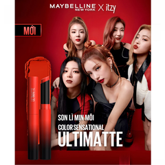 Son lì Maybelline mịn môi siêu nhẹ 299 đỏ thuần/799 cam ngả đất/899 đỏ gạch/1299 đỏ cam đất 1.7g