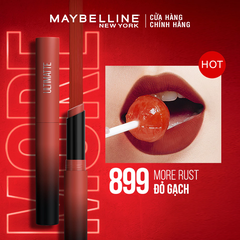 Son lì Maybelline mịn môi siêu nhẹ 299 đỏ thuần/799 cam ngả đất/899 đỏ gạch/1299 đỏ cam đất 1.7g