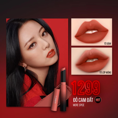Son lì Maybelline mịn môi siêu nhẹ 299 đỏ thuần/799 cam ngả đất/899 đỏ gạch/1299 đỏ cam đất 1.7g