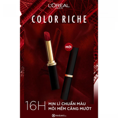 Son môi L'Oreal mịn lì 129 cam đỏ đất/275 cam cháy/276 nâu gạch/339 nâu đỏ/666 đỏ lạnh 1.7g