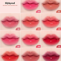 Son tint Lilybyred siêu lì 07 đỏ cherry/08 đỏ cam/09 cánh hồng khô/11 nâu cam sữa/12 đỏ gạch trầm 4g