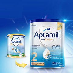 Sữa bột Aptamil Profutuna Cesarbiotik New Zealand số 2 800g dành cho bé 12 - 24 tháng tuổi