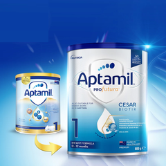 Sữa bột Aptamil Profutura Cesarbiotik New Zealand số 1 800g dành cho bé 0 - 12 tháng tuổi