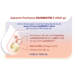 Sữa bột Aptamil Profutura Duobiotik số 1 800g cho bé từ 0 đến 6 tháng