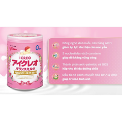 Sữa bột Glico Icreo số 0 800g