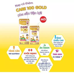 Sữa bột pha sẵn Care100 Gold+ 110ml/180ml (lốc 4 hộp)