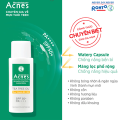 Sữa chống nắng Acnes ngăn ngừa mụn cho da mụn, nhạy cảm 50g