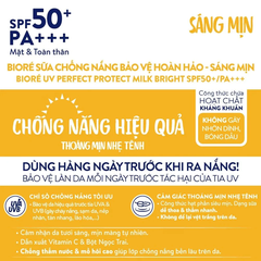 Sữa chống nắng Bioré bảo vệ hoàn hảo - sáng mịn/dưỡng ẩm/mát lạnh 25ml