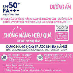 Sữa chống nắng Bioré bảo vệ hoàn hảo - sáng mịn/dưỡng ẩm/mát lạnh 25ml