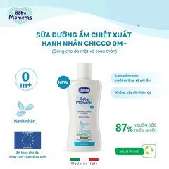 Sữa dưỡng ẩm chiết xuất hạnh nhân 0M+ Chicco 200ml