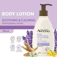 Sữa dưỡng thể Aveeno giảm căng thẳng hương Lavender 354ml