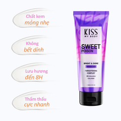 Sữa dưỡng thể Kiss My Body sáng da 226g