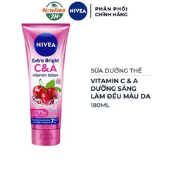 Sữa dưỡng thể Nivea dưỡng sáng da Vitamin C & A 180ml