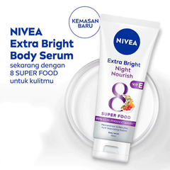 Sữa dưỡng thể Nivea sáng da ban đêm từ 8 Super Food 180ml