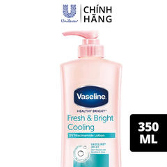 Sữa dưỡng thể Vaseline dịu mát sáng da 350ml