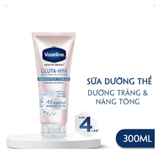 Sữa dưỡng thể Vaseline Gluta-Hya nâng tông tức thì 300ml