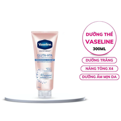 Sữa dưỡng thể Vaseline Gluta-Hya nâng tông tức thì 300ml