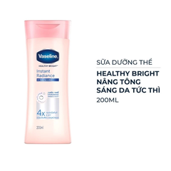 Sữa dưỡng thể Vaseline nâng tông sáng da tức thì 200ml/350ml