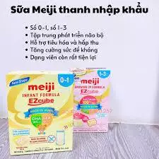 Sữa Meiji thanh nhập khẩu hộp 16 thanh 432g cho bé 0 - 1 tuổi